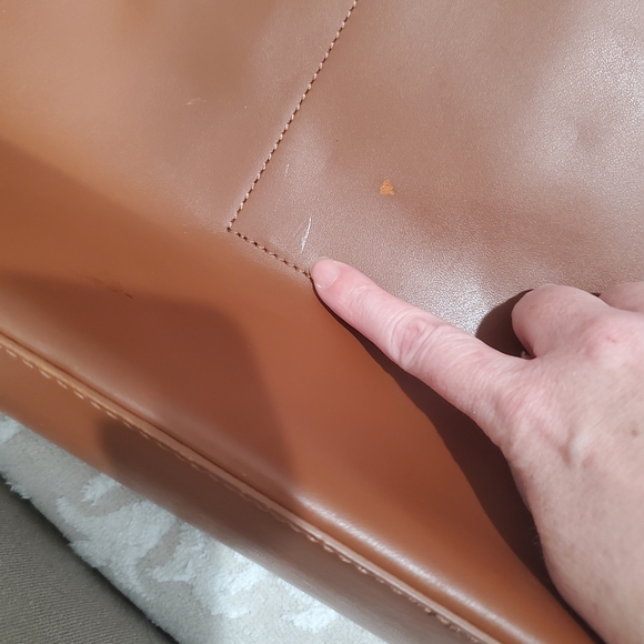 Elegant Brown Leather Tote Bag By Everlane - Picture 5 of 8